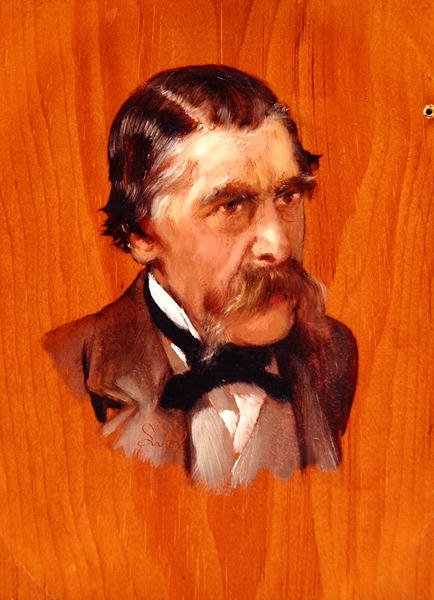 Sir Henry Thompson, Baronet, FRCS, ca. 1878 (olie på panel) af Lawrence Alma Tadema