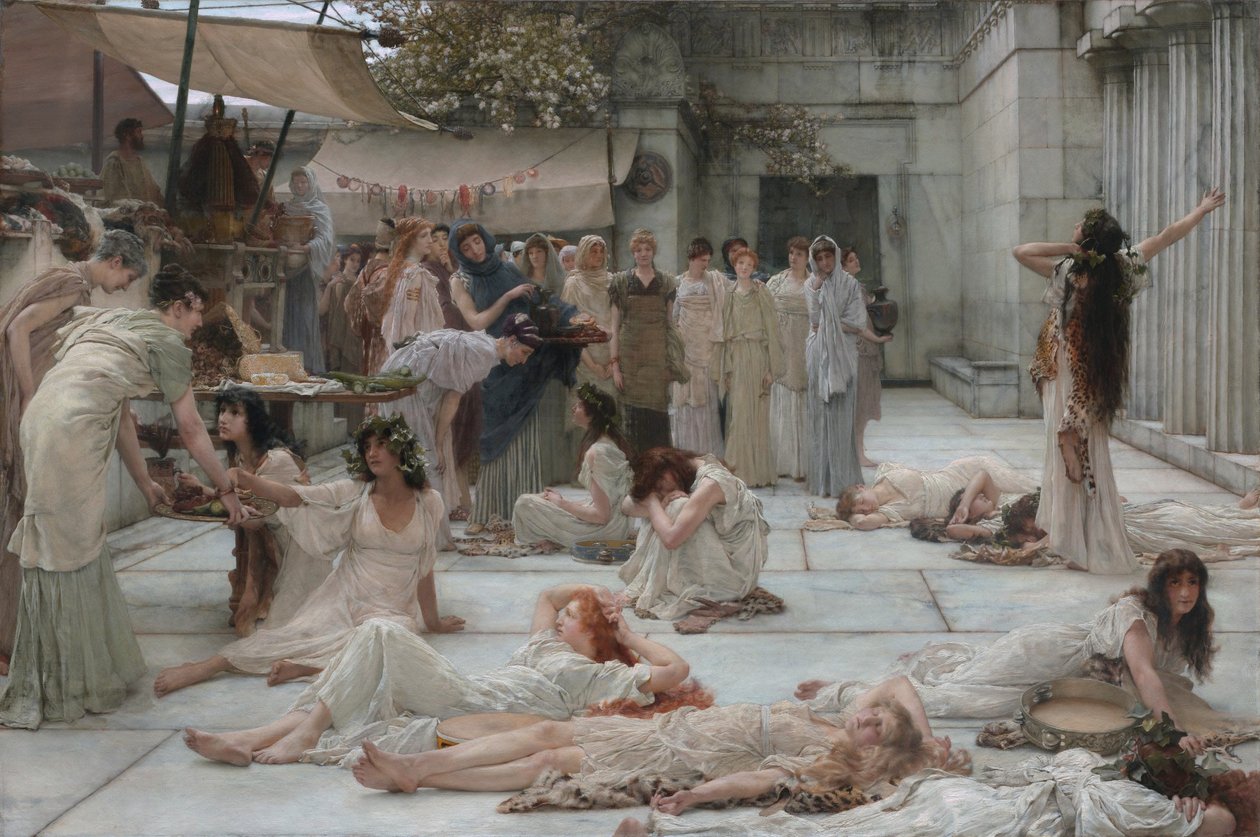 Kvinderne i Amphissa af Lawrence Alma-Tadema