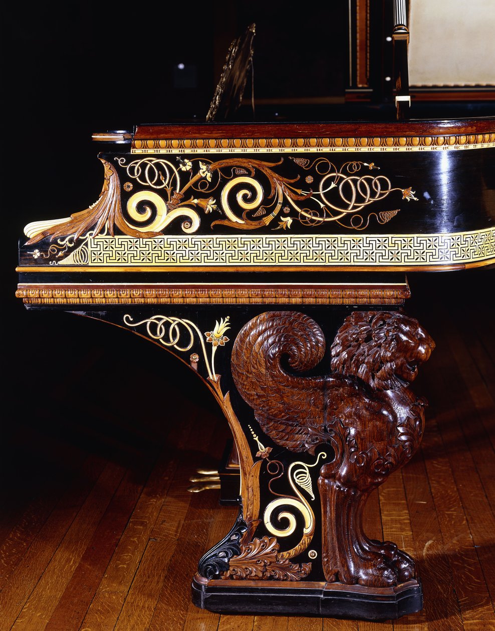 En meget vigtig pianoforte designet af Sir Lawrence Alma-Tadema, handling af Steinway New York. Bygget i 1887, 1887 af Lawrence Alma Tadema