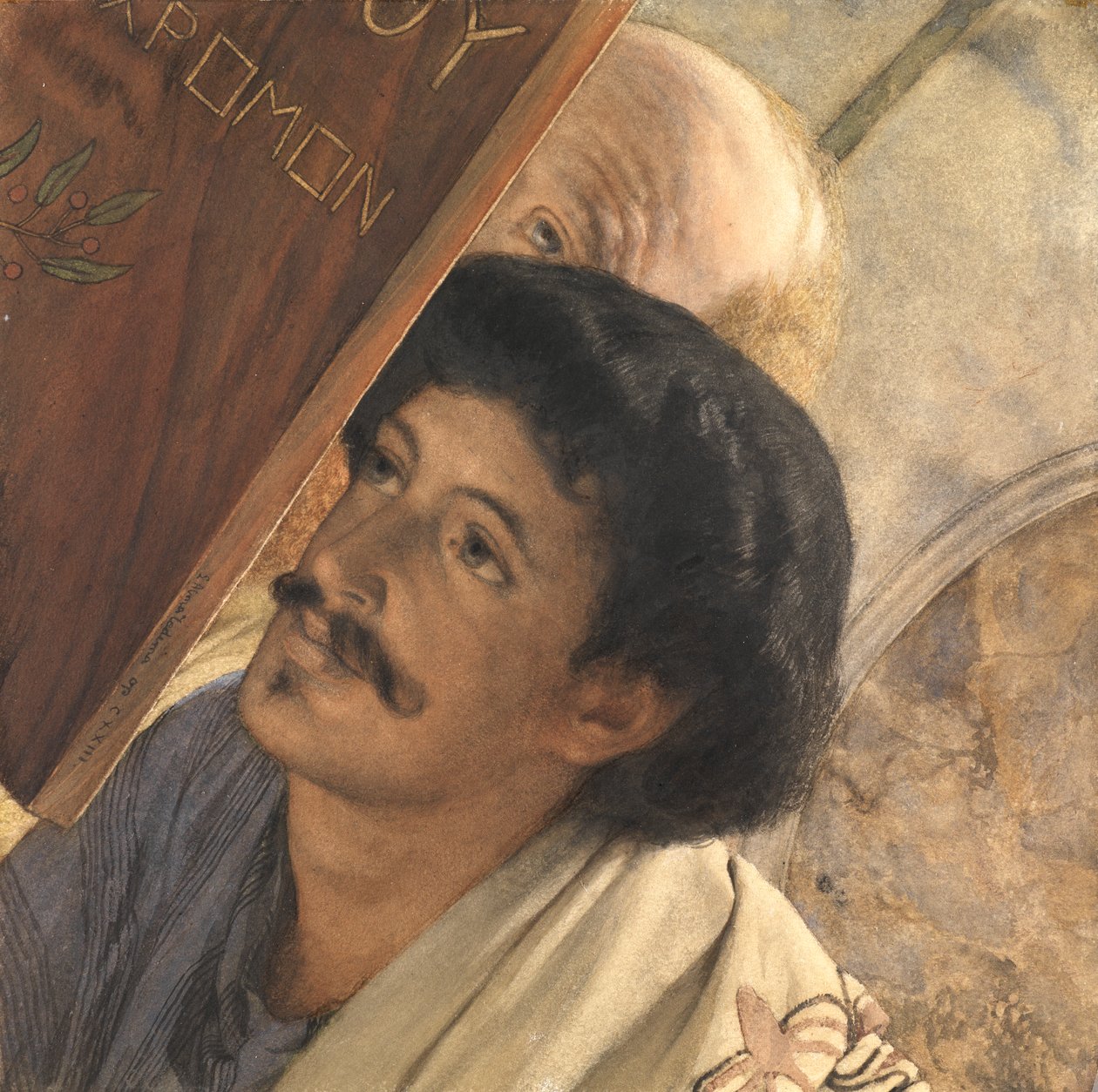 Charles Deschamps, med Henry Wallace ser på, 1874 af Lawrence Alma Tadema