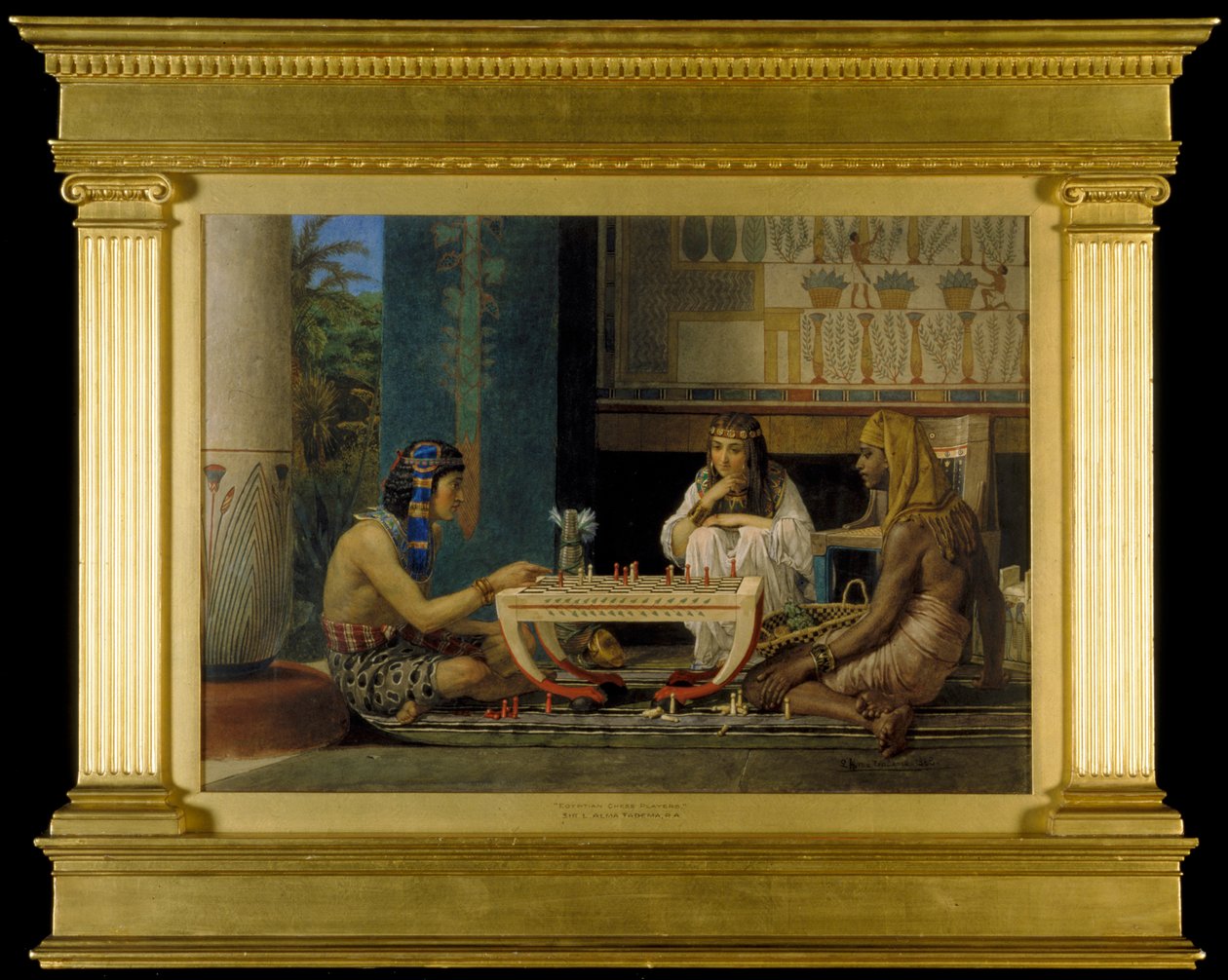 Egyptiske skakspillere, 1865 af Lawrence Alma Tadema