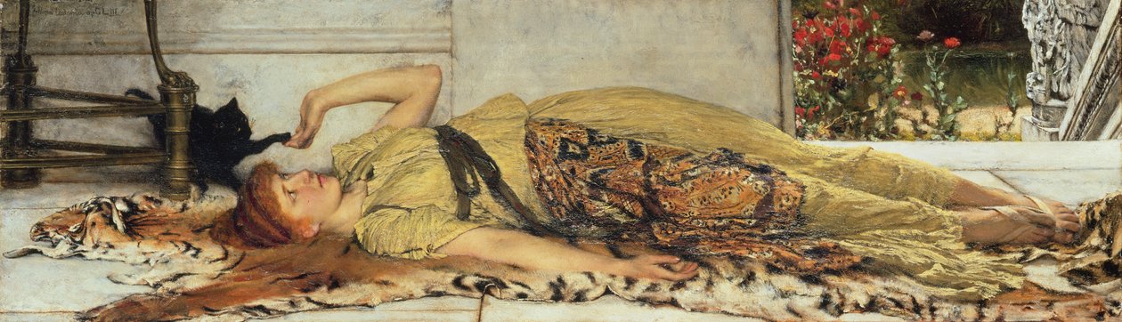 Legehave, 1875 af Lawrence Alma Tadema