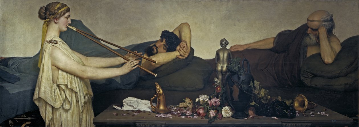 Pompeiansk scene eller Siestaen af Lawrence Alma Tadema