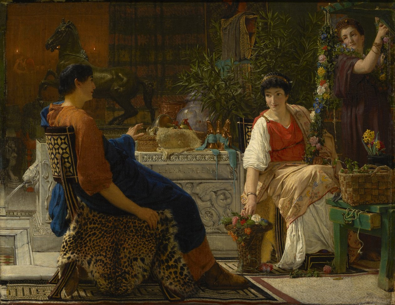 Forberedelser til festlighederne af Lawrence Alma Tadema