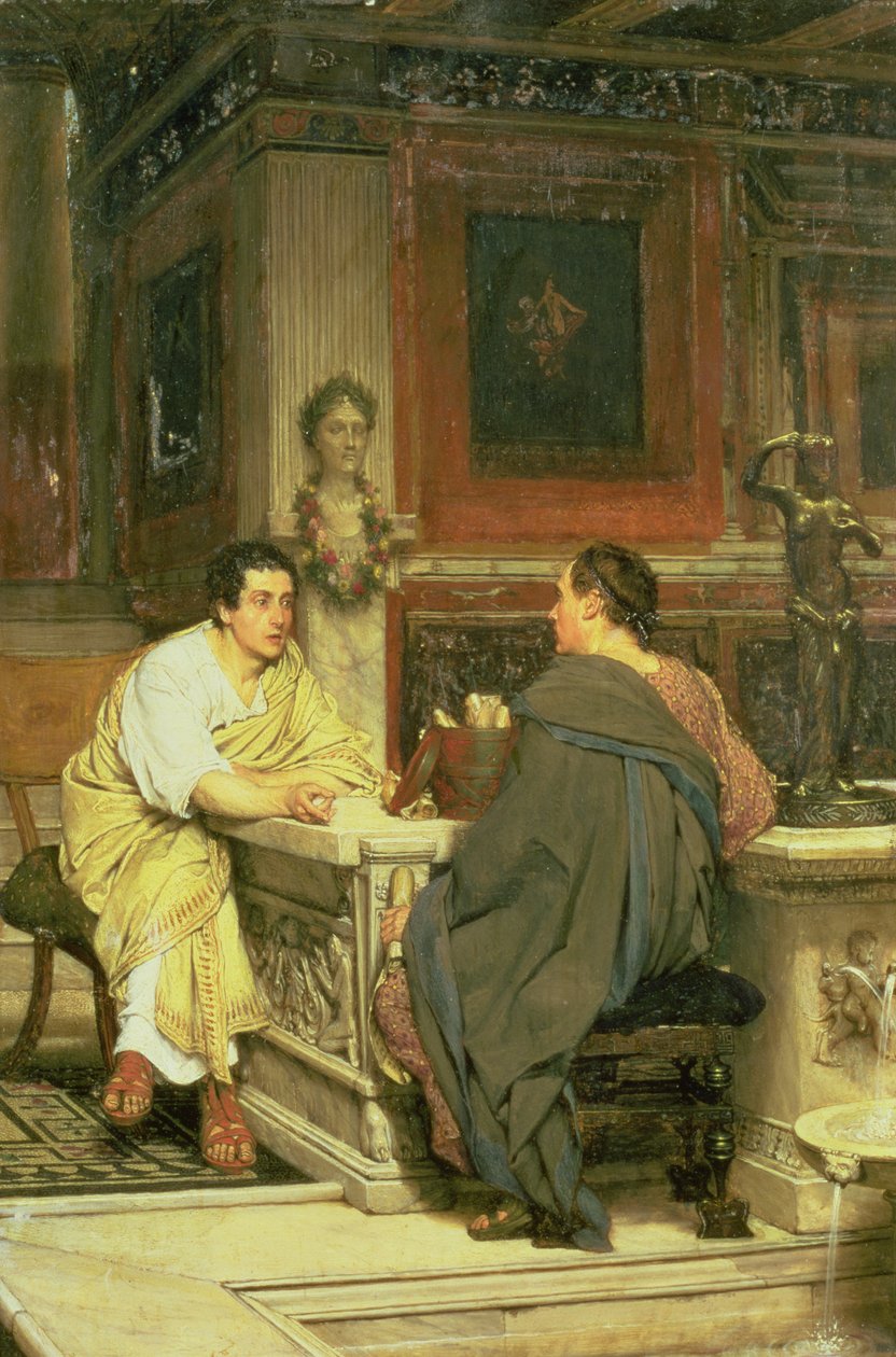 Diskursen; En Chat af Lawrence Alma Tadema