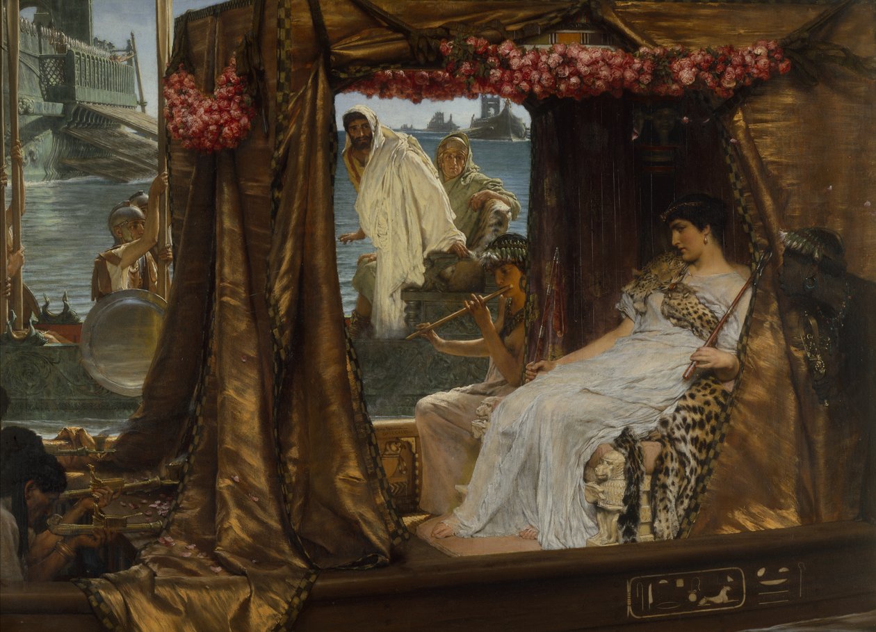 Mødet mellem Anthony og Cleopatra af Lawrence Alma Tadema