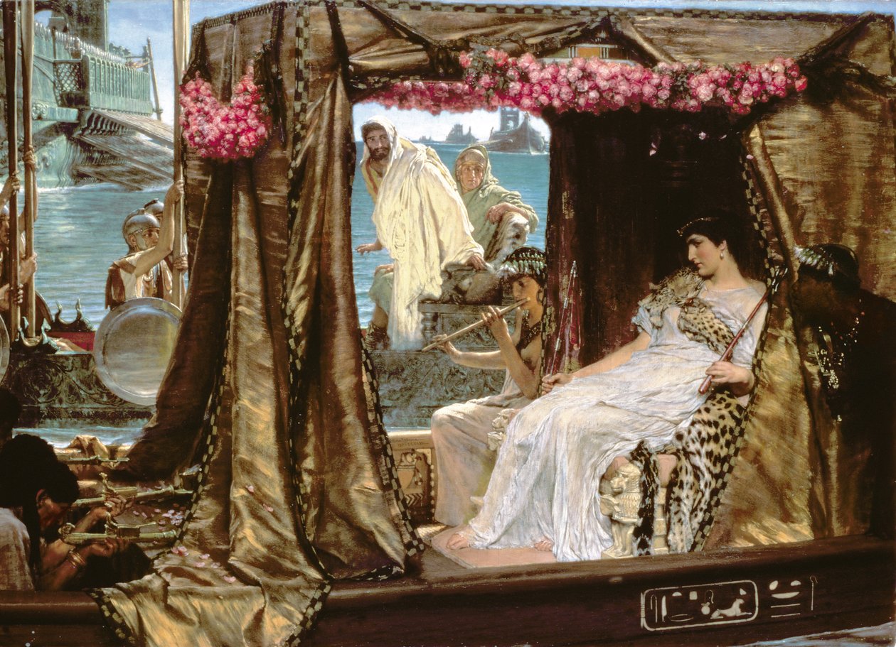 Mødet mellem Anthony og Cleopatra af Lawrence Alma Tadema