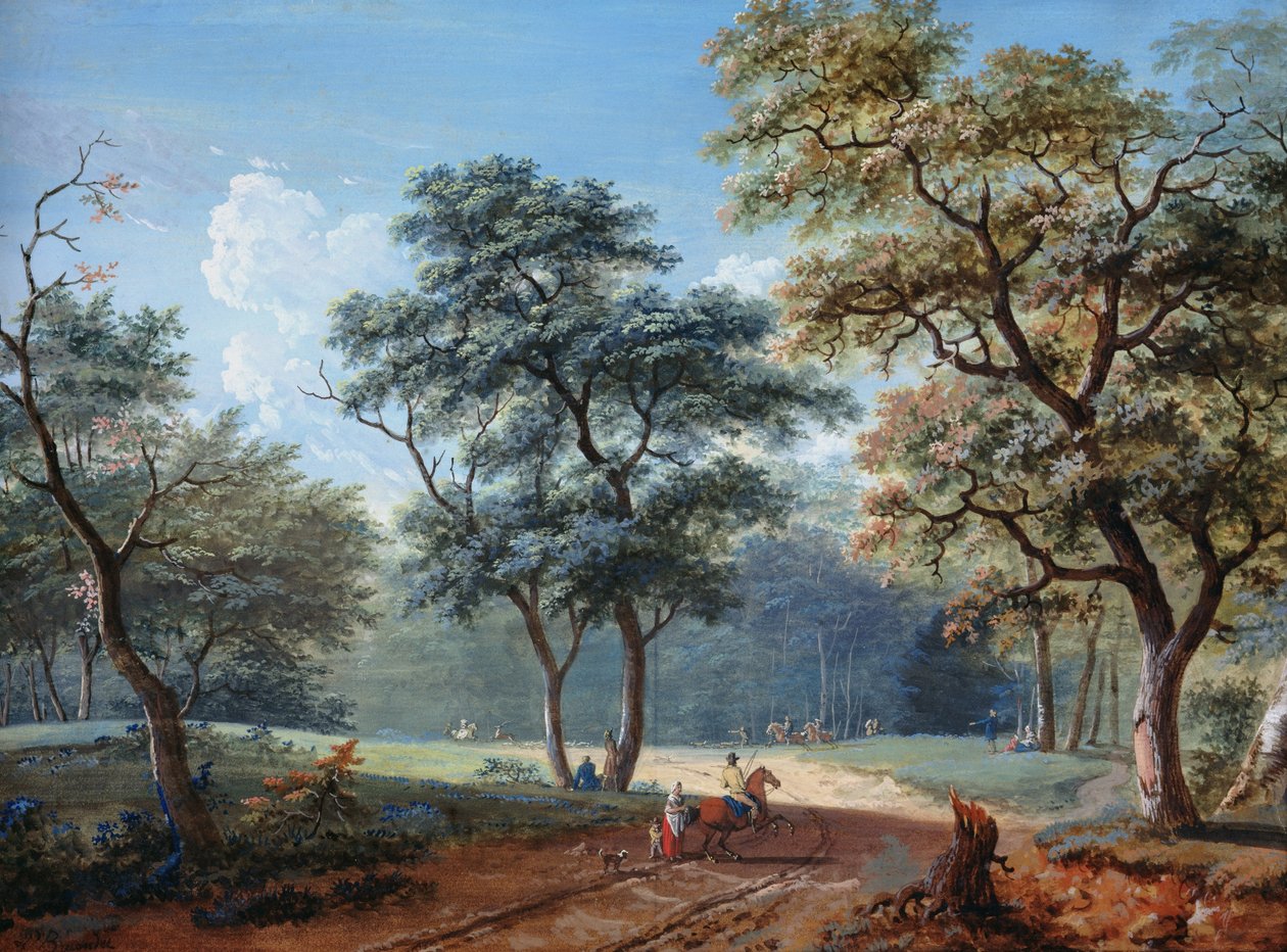 Bois de Boulogne, 1797 af Lazare Bruandet