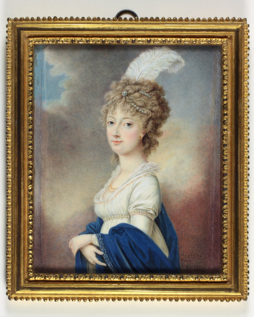 Marie-Therese-Charlotte, hertuginde af Angouleme (emalje) af Le Chevalier De Beaumont