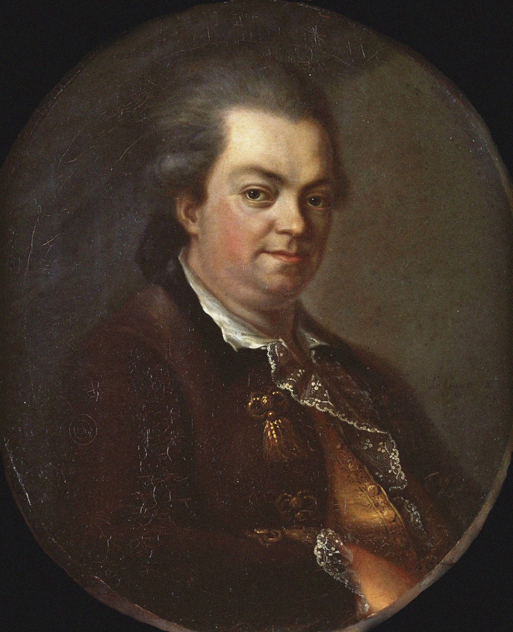Portræt af Joseph (Giuseppe) Balsamo, kendt som Alessandro, greve af Cagliostro (1743-1795), eventyrer og grundlægger af en frimurerrite kendt som egyptisk - af Le Gay (aktiv 1778-1804) olie på lærred af Le Gay