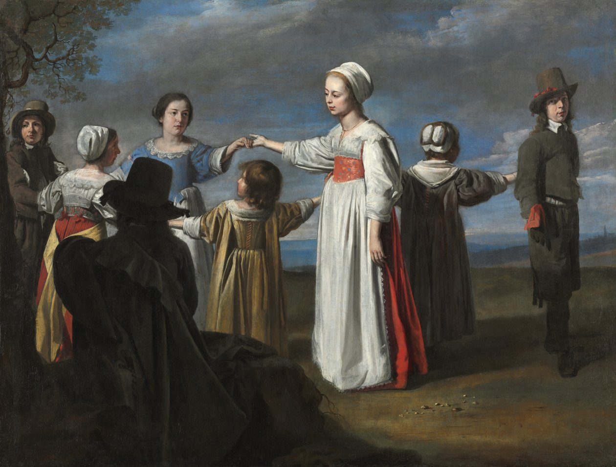Børn danser, ca. 1650. af Le Nain