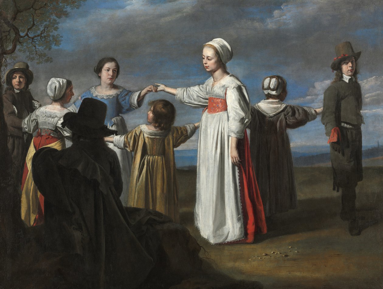 Børn danser, c.1650 af Le Nain Brothers