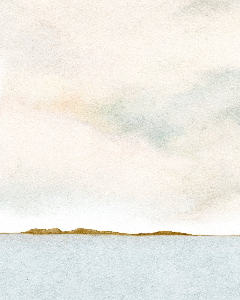 Morgenudsigt fra havnen 2, ca. 2019 (akvarel) af Leah Straatsma