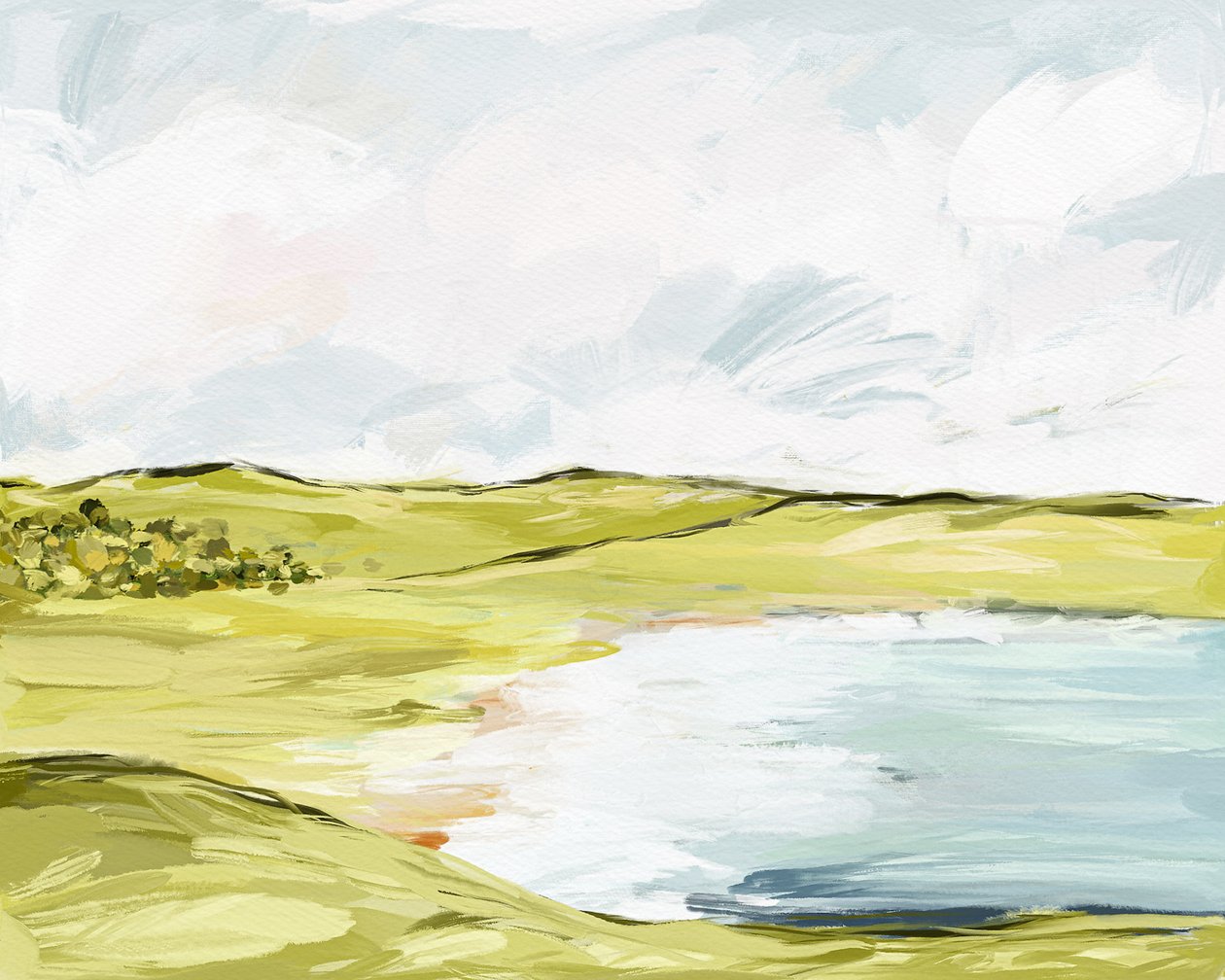 The Porterfields, ca. 2021 (blandede medier) af Leah Straatsma