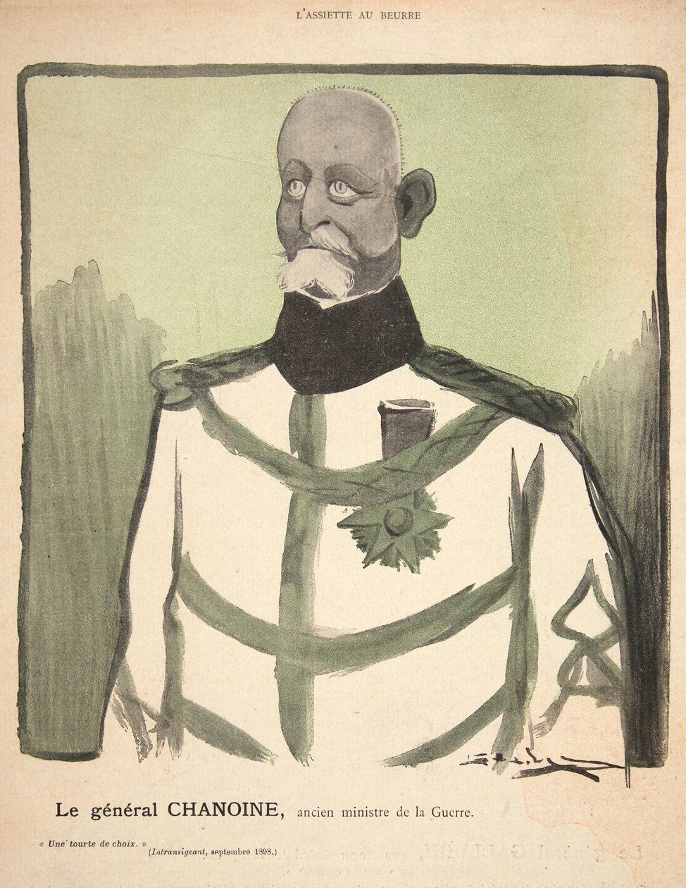 General Chanoine, tidligere krigsminister, illustration fra 