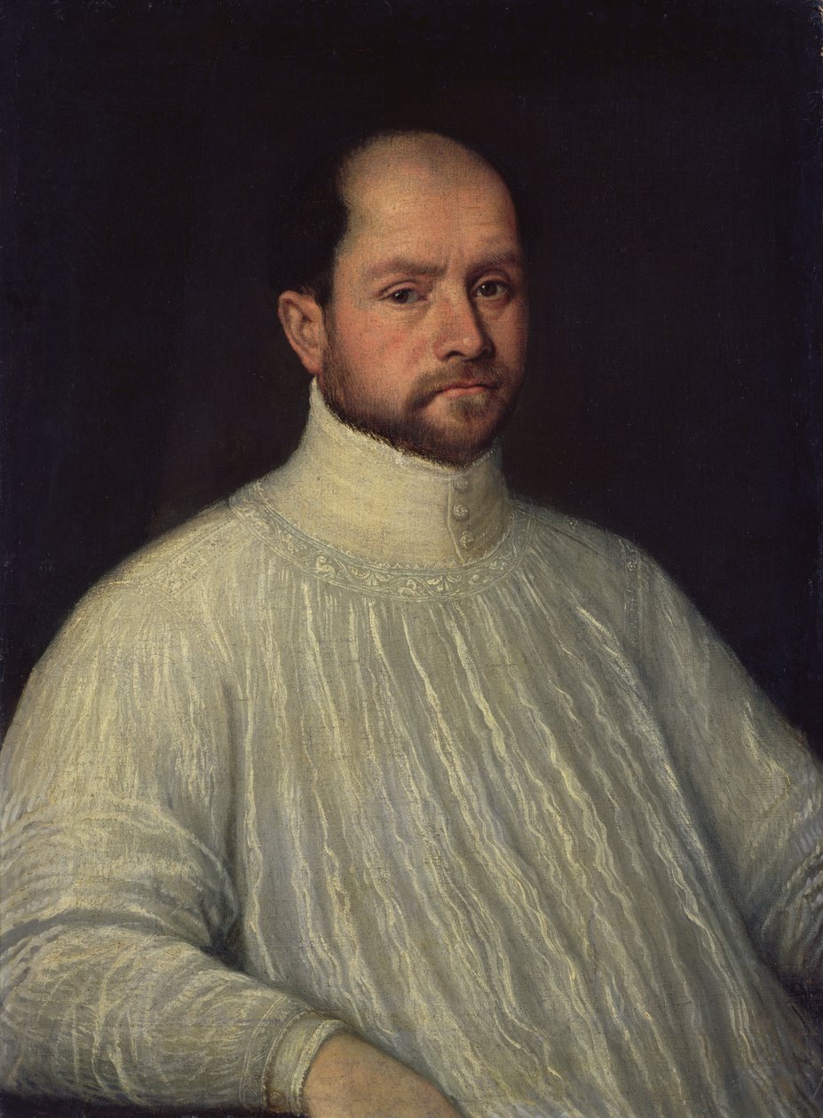 En gejstlig, 1600-10 af Leandro da Ponte Bassano