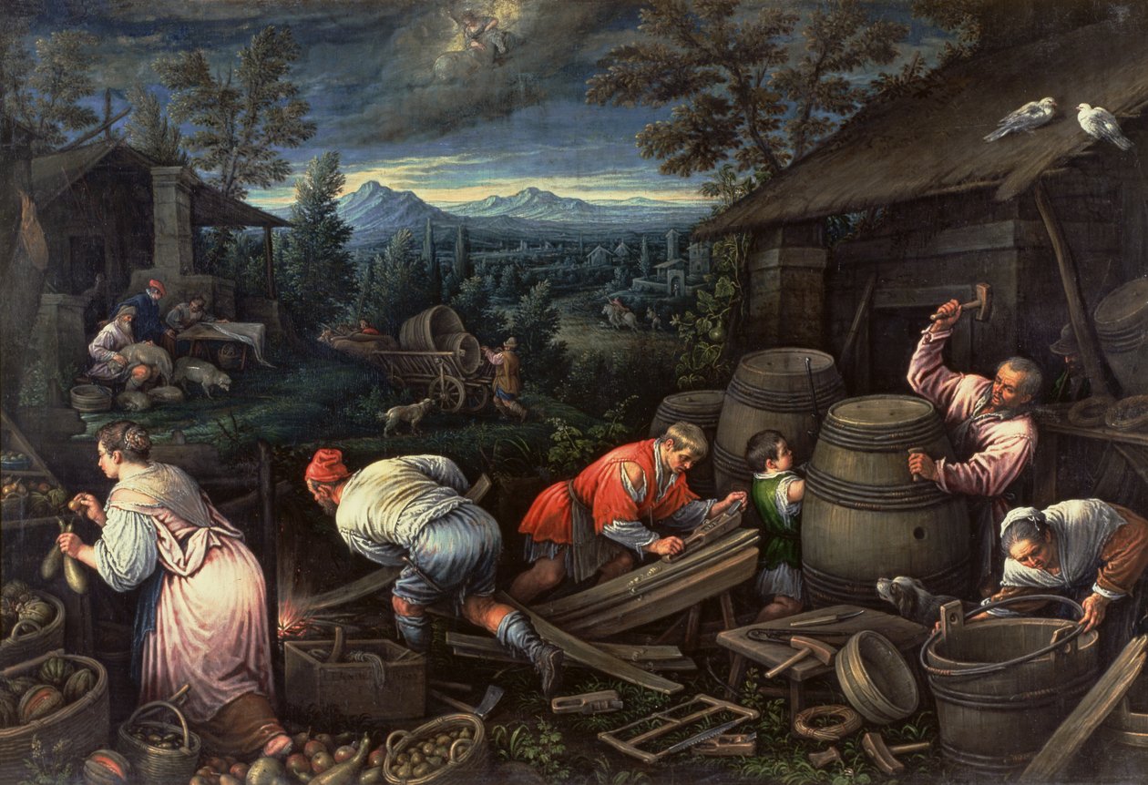 august, 1595-1600 af Leandro da Ponte Bassano