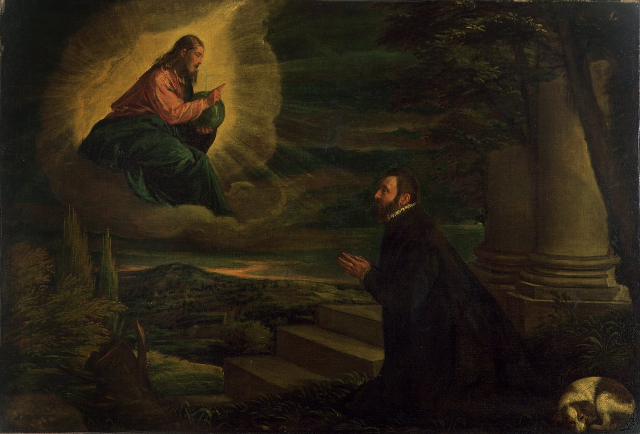 Kristus viser sig for en adelsmand, ca. 1580 af Leandro da Ponte Bassano