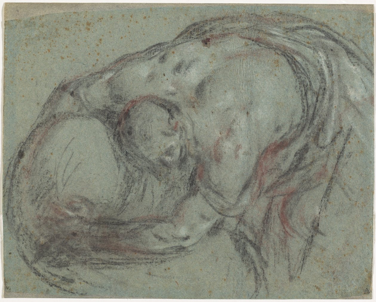 En mand løfter et bundt af Leandro Bassano