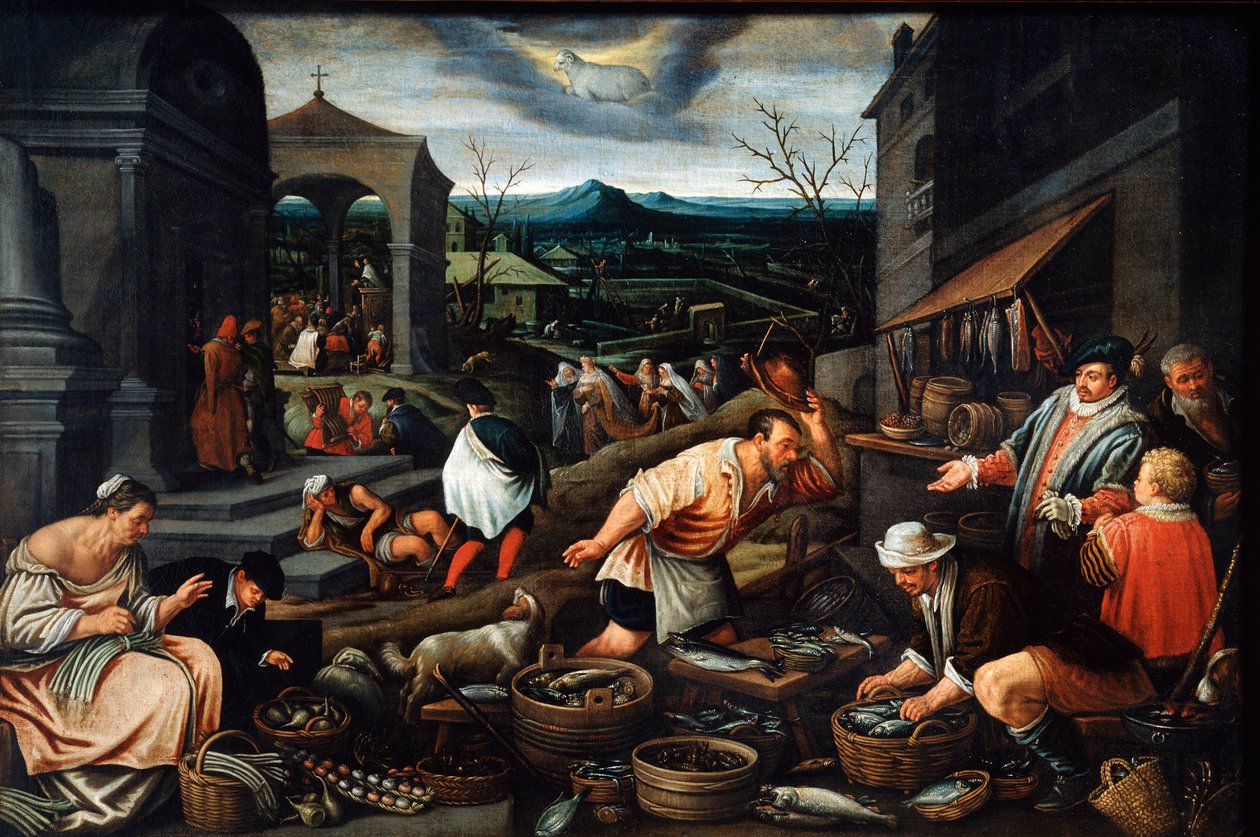 april, 1600-tallet af Leandro Bassano