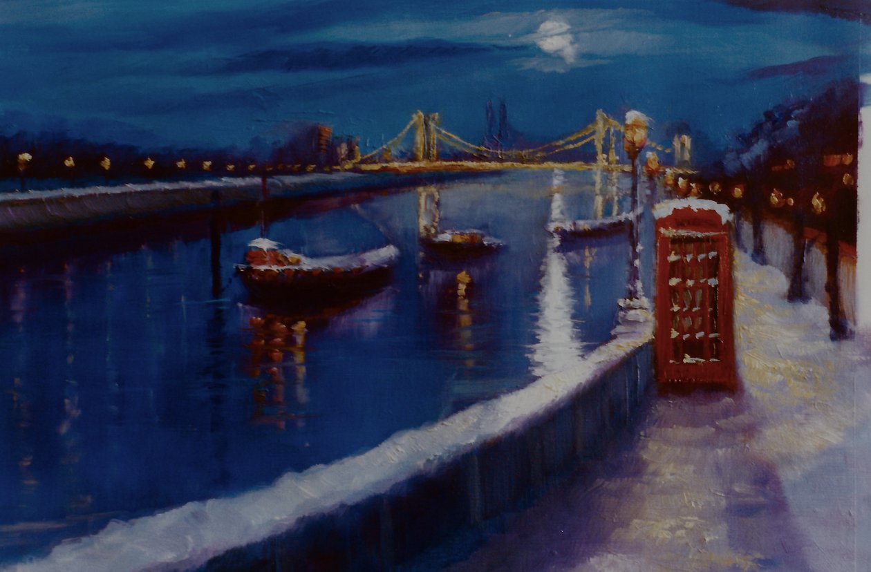 Chelsea vinter Thames Embankment, 2000 af Lee Campbell