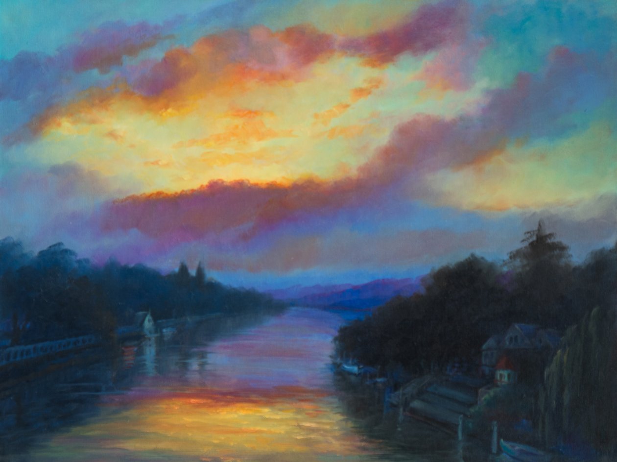 Eel Pie Island Sunrise, 2017, af Lee Campbell