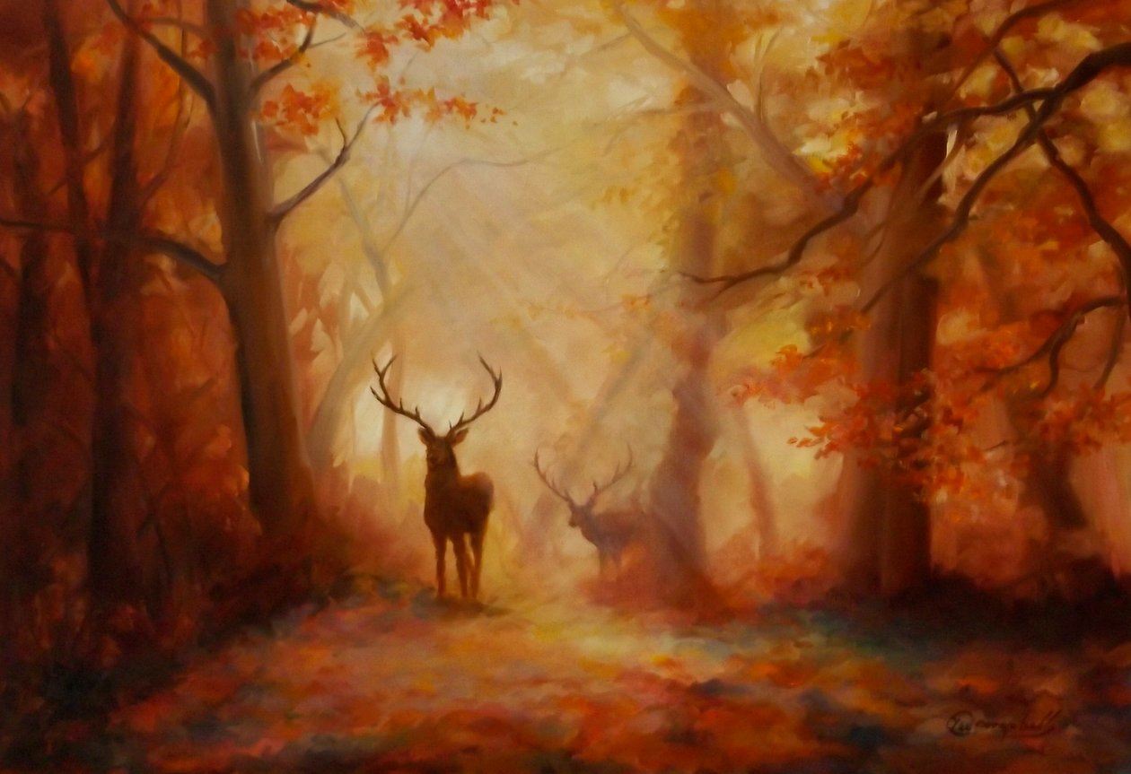 Majesty, 2011 (olie på lærredstavle) af Lee Campbell
