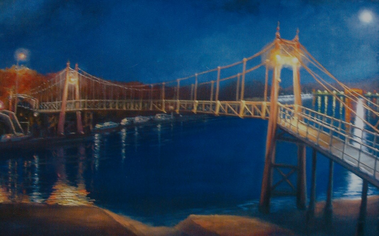 Teddington Lock, 2005 Moonlight af Lee Campbell