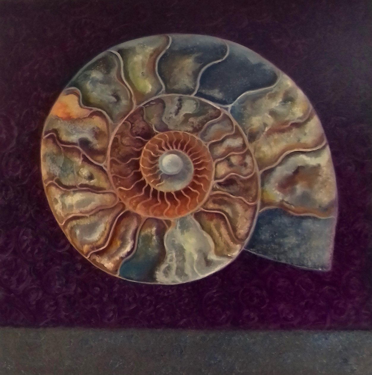Ammonit, Magenta, 2021 af Lee Campbell