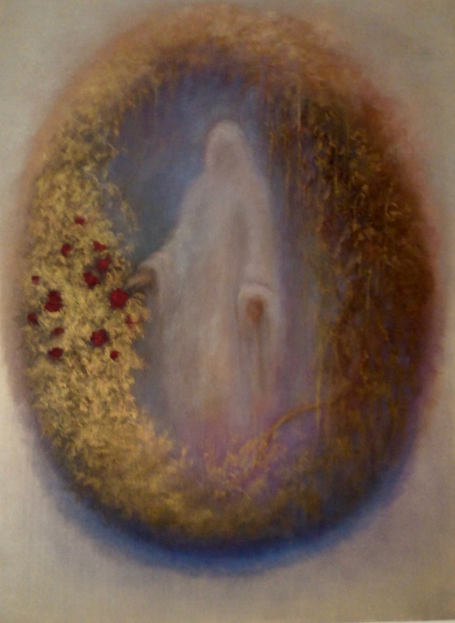 Benediction, 2024 (olie på lærred) af Lee Campbell