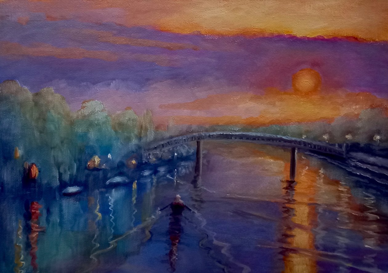Eel Pie Island Vinter, 2021 af Lee Campbell