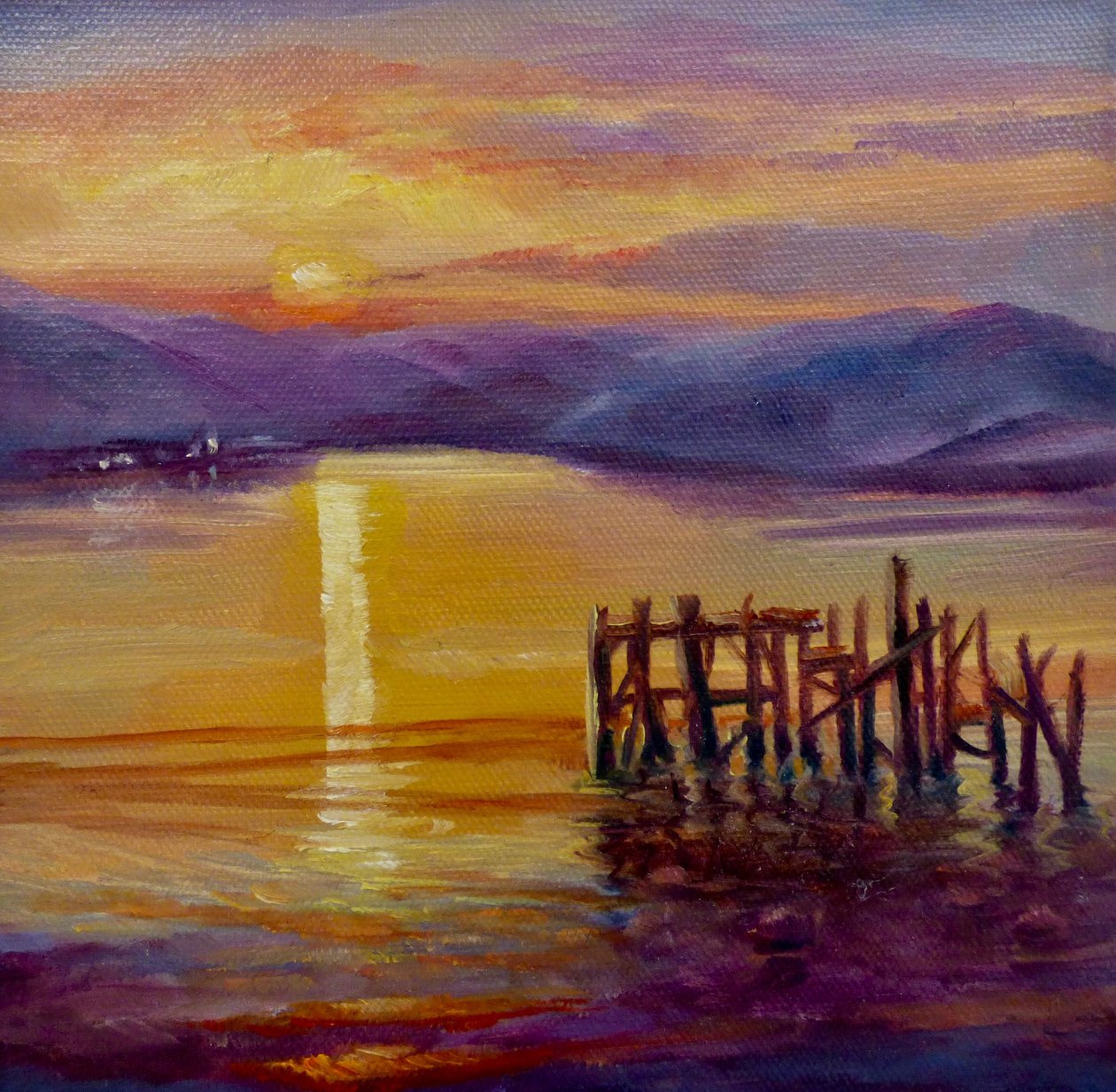 Old Jetty, Isle of Bute, 2019 af Lee Campbell