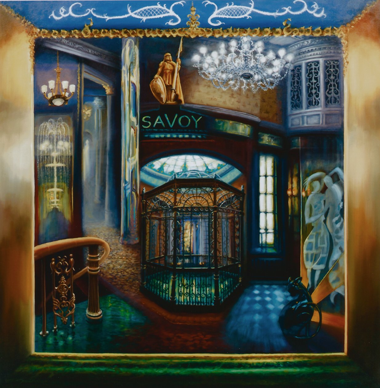 Savoy Hotel, 2010 Savoy interiør, Kaspar the Cat af Lee Campbell