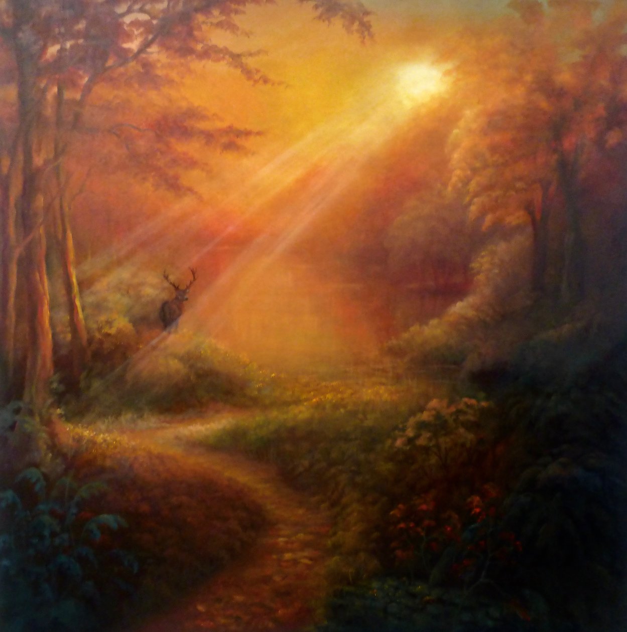The Awakening, 2022 (olie på lærred) af Lee Campbell