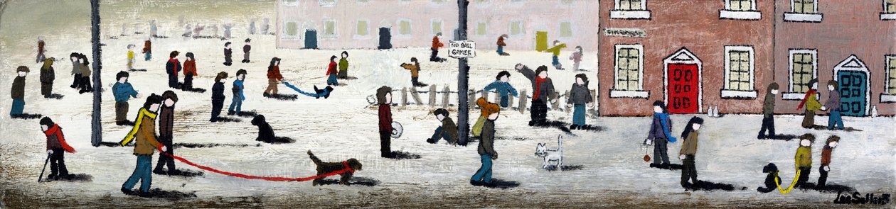 Out and About, 2015, (Akryl og blæk på træ) af Lee Sellers