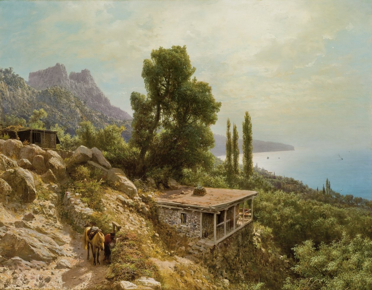 Nær Ay-Petri på Krim, 1890 af Lef Feliksovich Lagorio