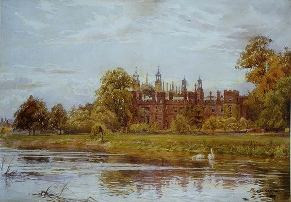 Eton College fra floden af Leigh Sampson