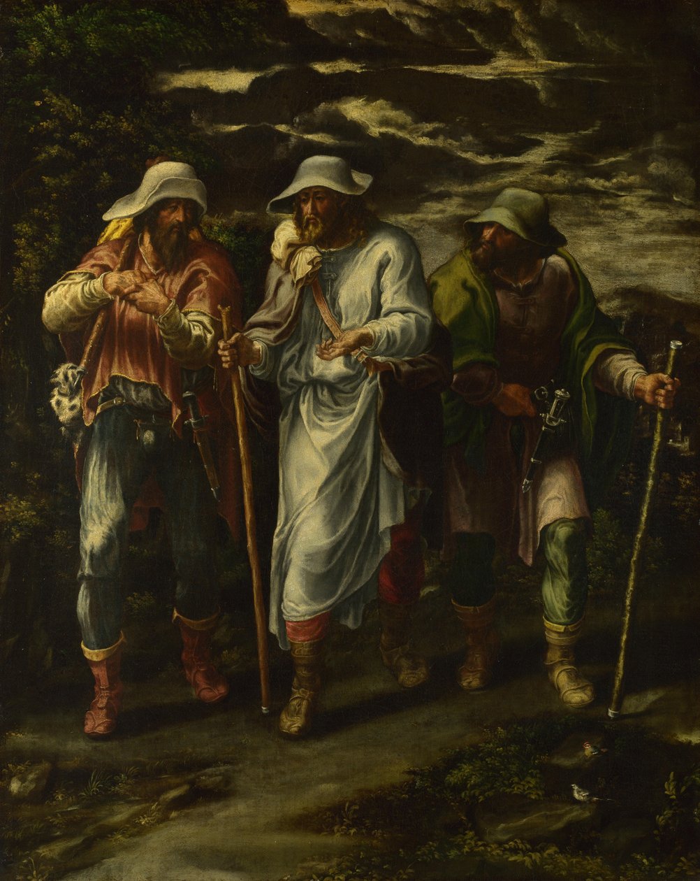 Vandreturen til Emmaus, ca. 1570 af Lelio Orsi da Novellara