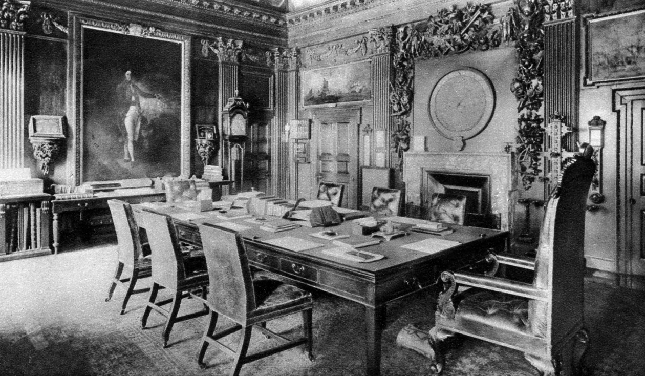 Admiralitetets bestyrelseslokale, London, 1926-1927. af Lemere