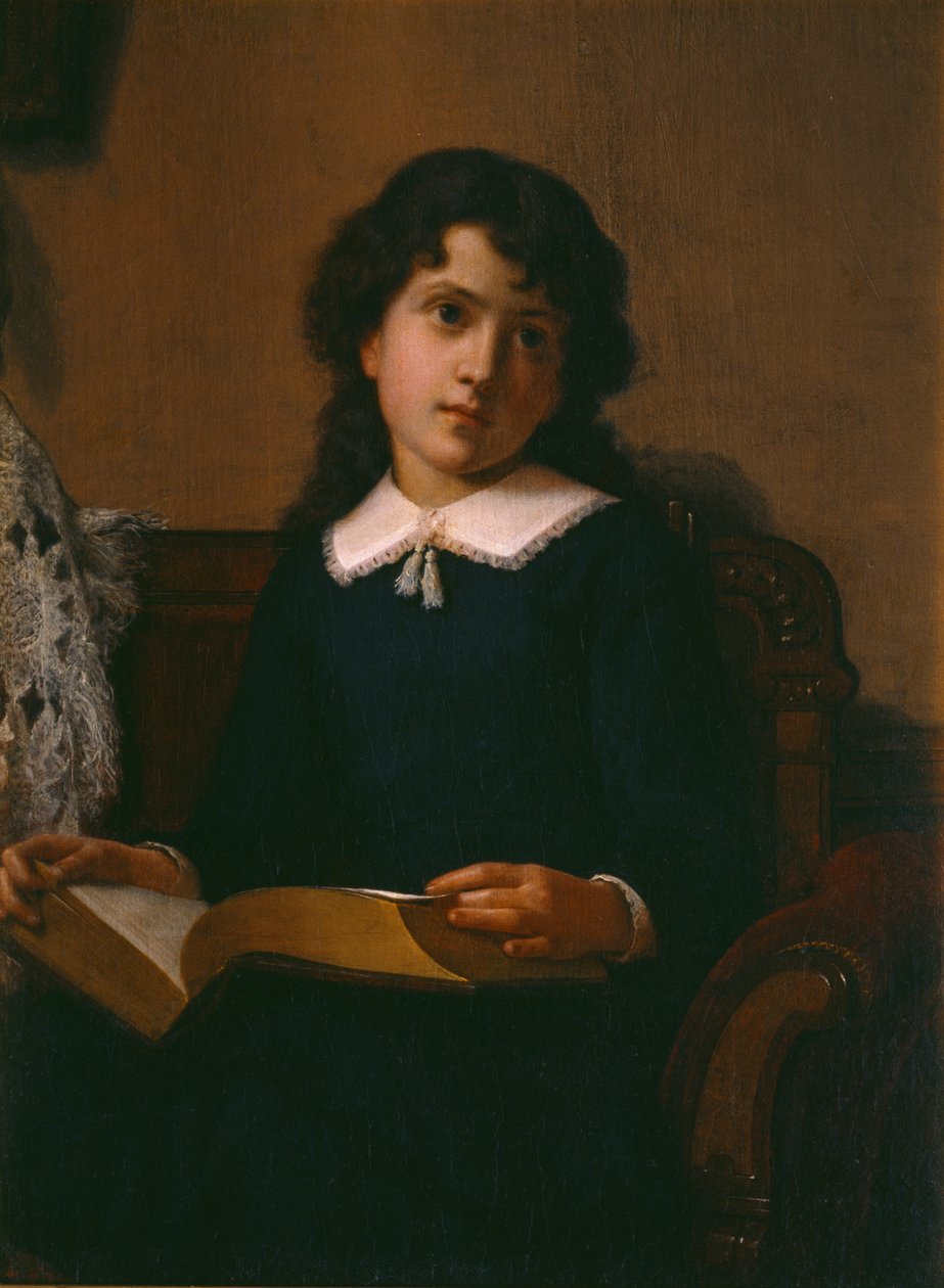 Portræt af en ung pige af Lemuel Everett Wilmarth