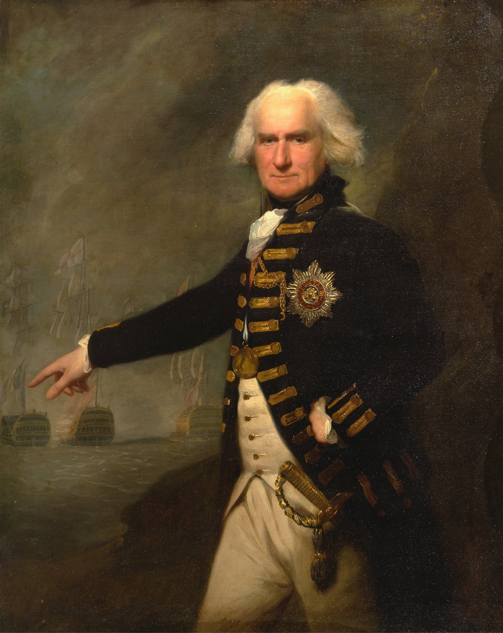 Admiral Lord Bridport af Lemuel Francis Abbott