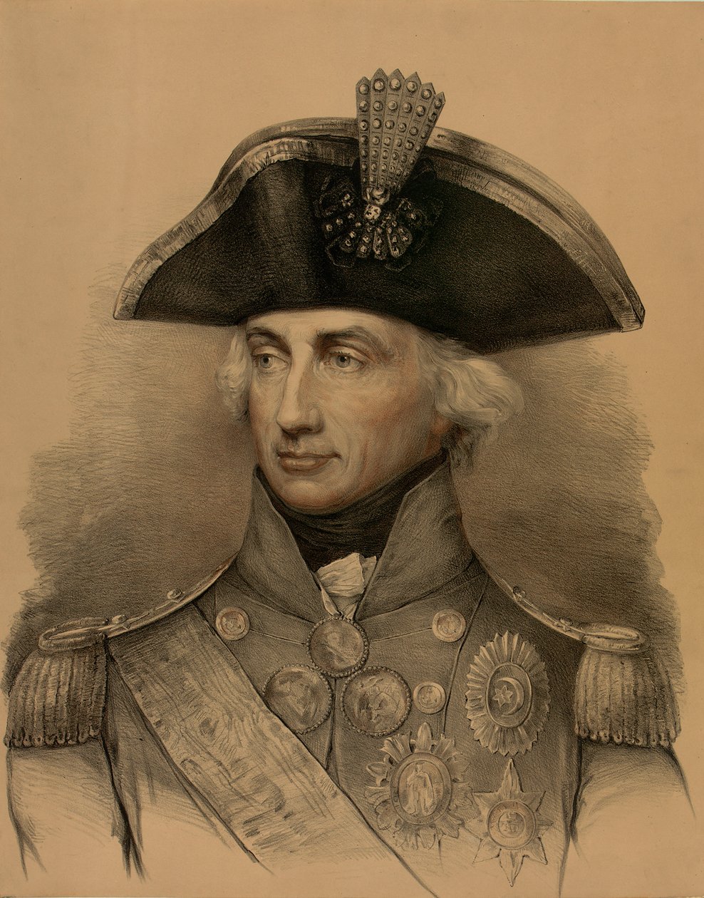 Viceadmiral Horatio Nelson (1758-1805) af Lemuel Francis (after) Abbott