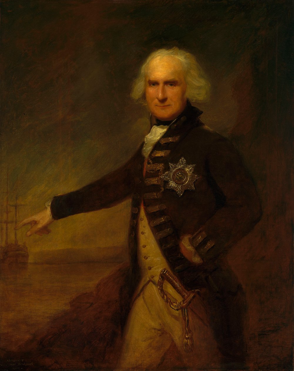 Admiral Alexander Hood af Lemuel Francis Abbott