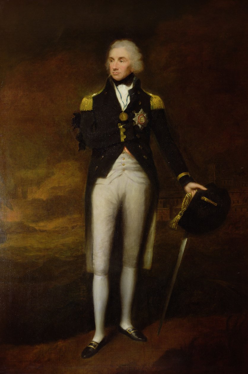 Portræt af Admiral Viscount Nelson (1758-1805) (olie på lærred) af Lemuel Francis Abbott