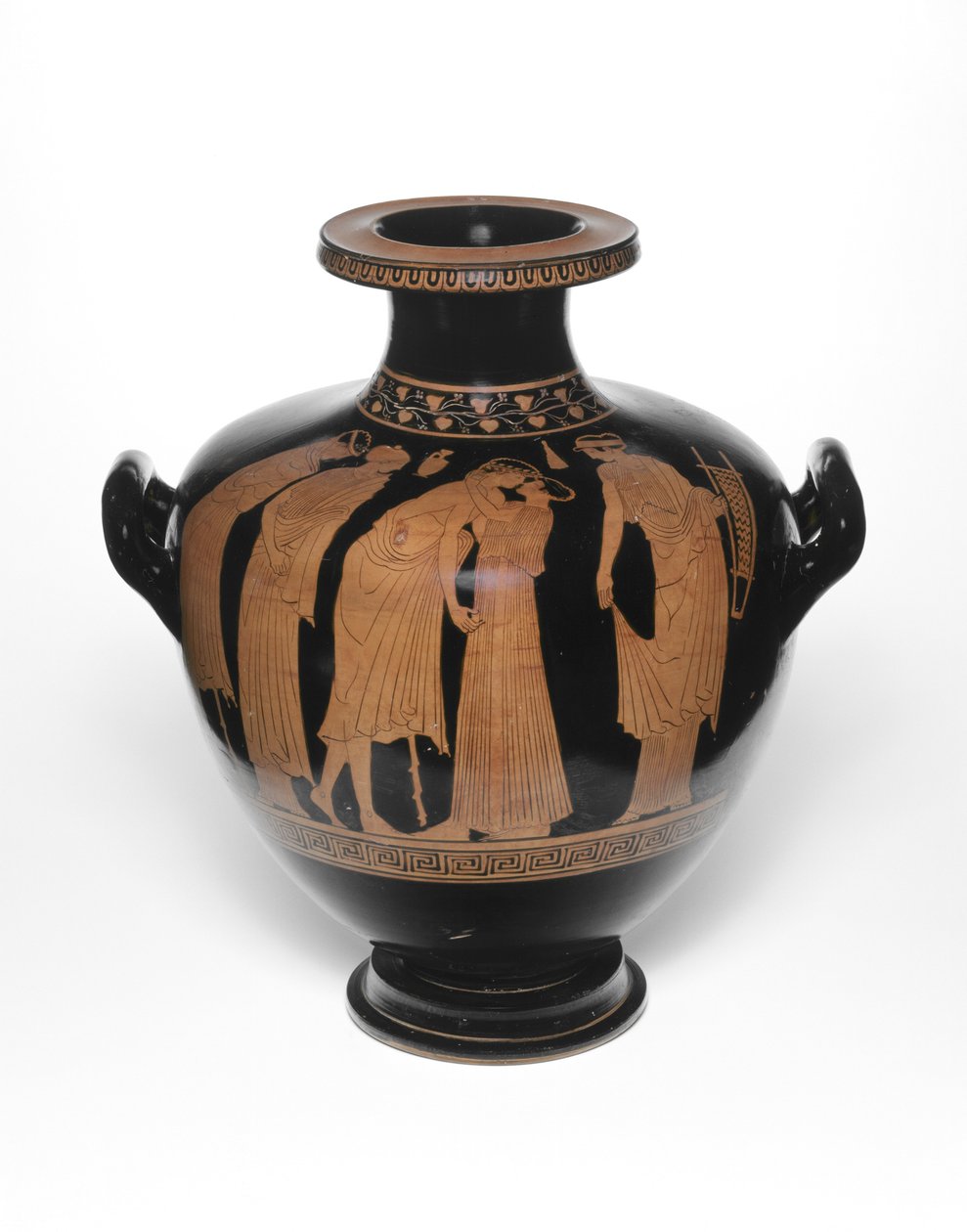 Hydria, eller vandkrukke, 460-450 f.Kr af Leningrad Painter