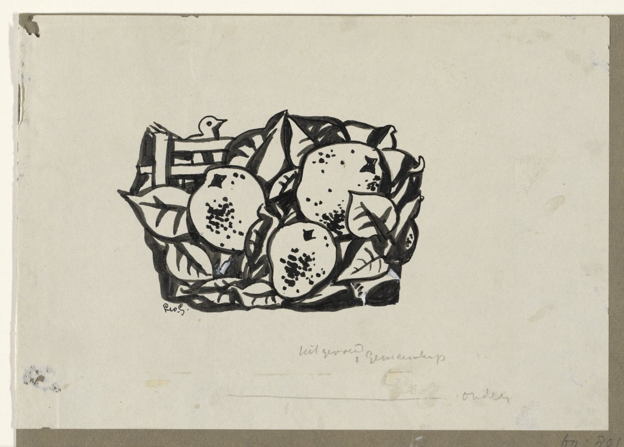 Tre pærer af Leo Gestel (signed by artist)
