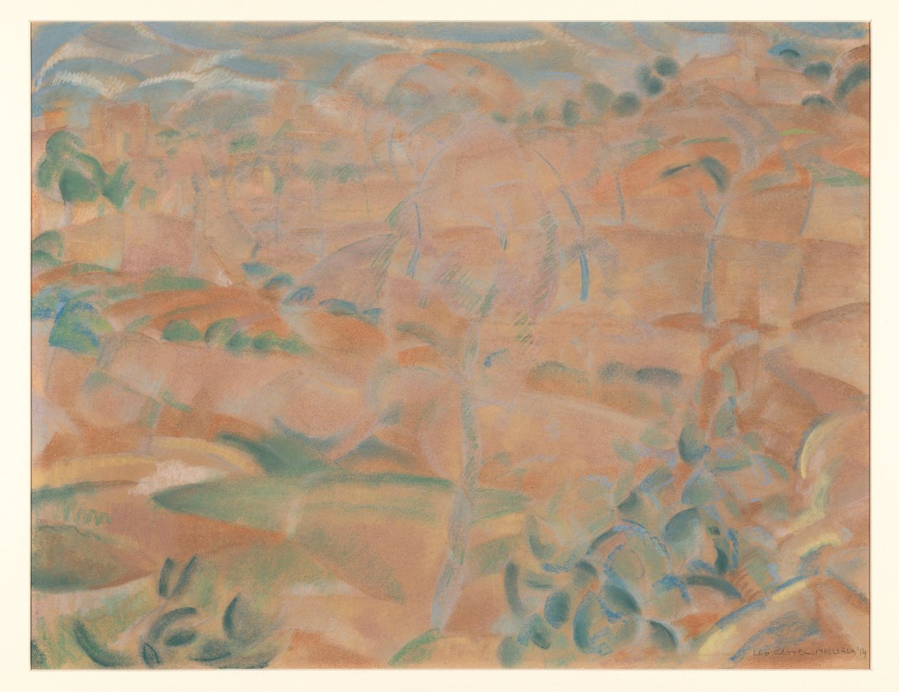 Landskab på Mallorca af Leo Gestel (signed by artist)