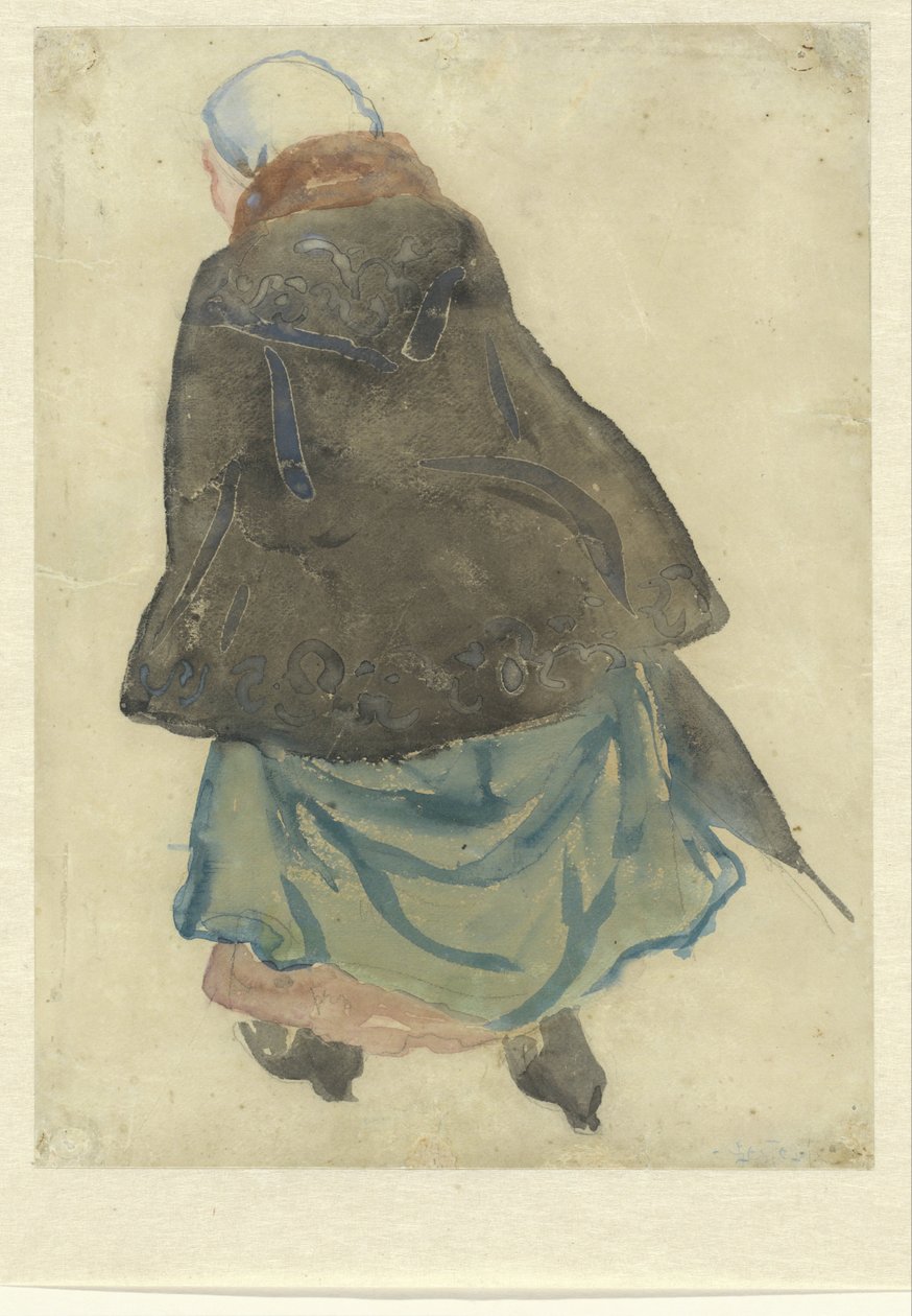 løber kvinde af Leo Gestel (signed by artist)