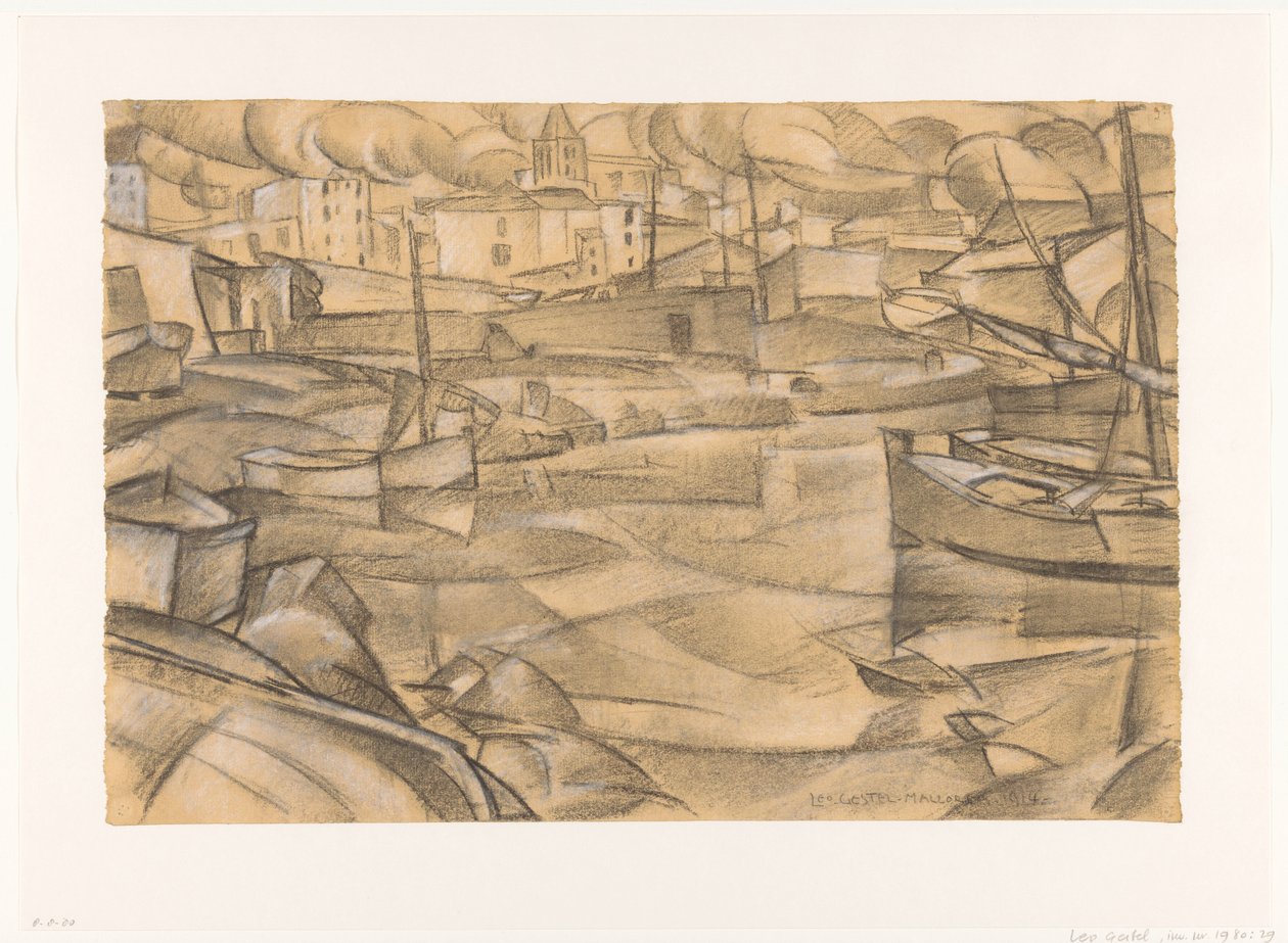 Mallorca - 1914 (original titel på objektet) af Leo Gestel (signed by artist)