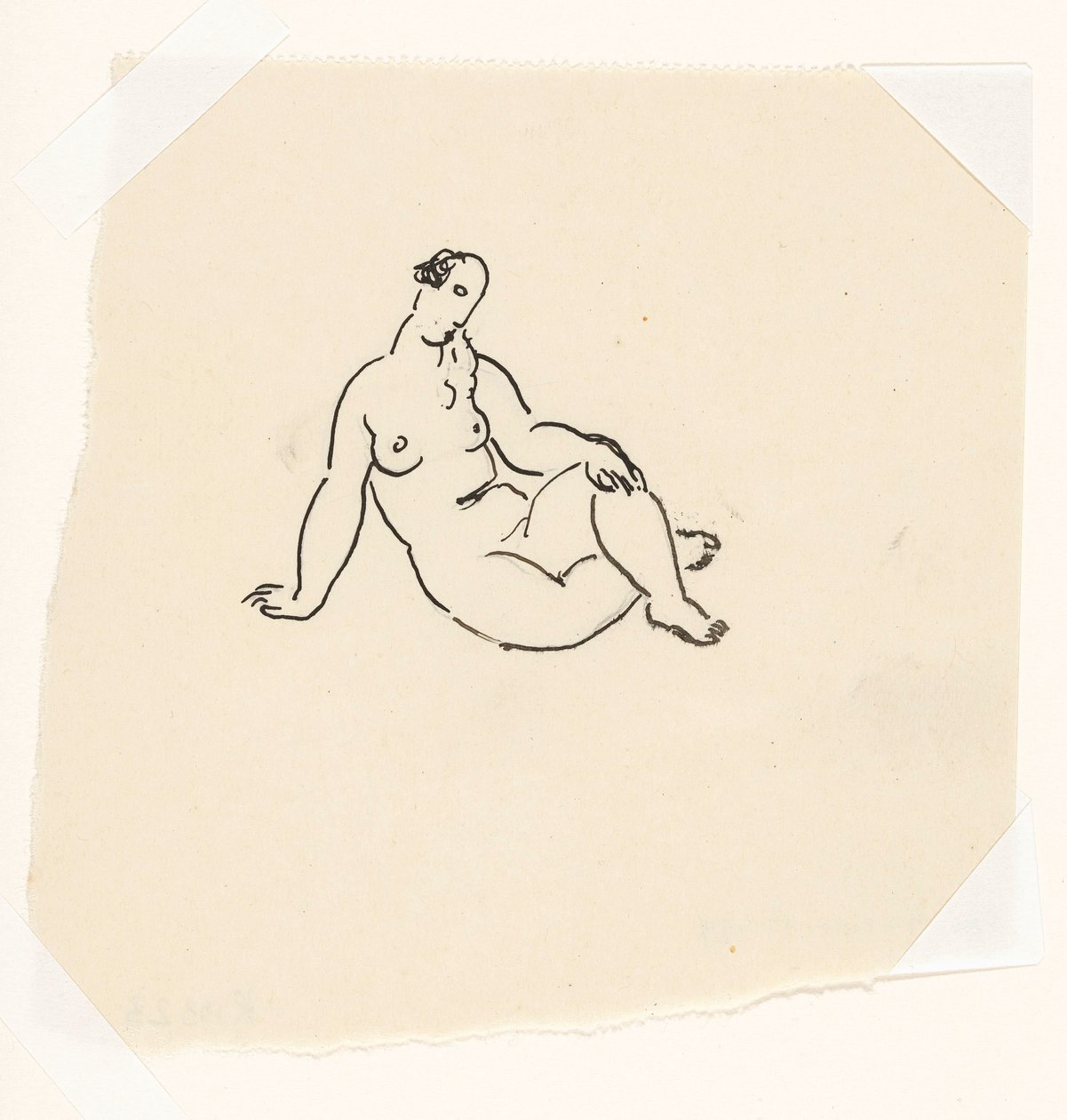 Badende (skitse) af Leo Gestel